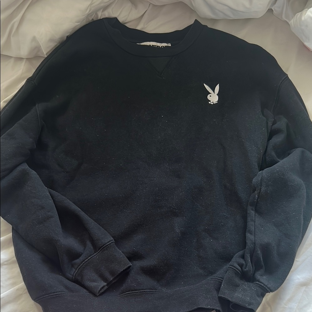 PacSun Black Crewneck Sweater with Iconic Logo